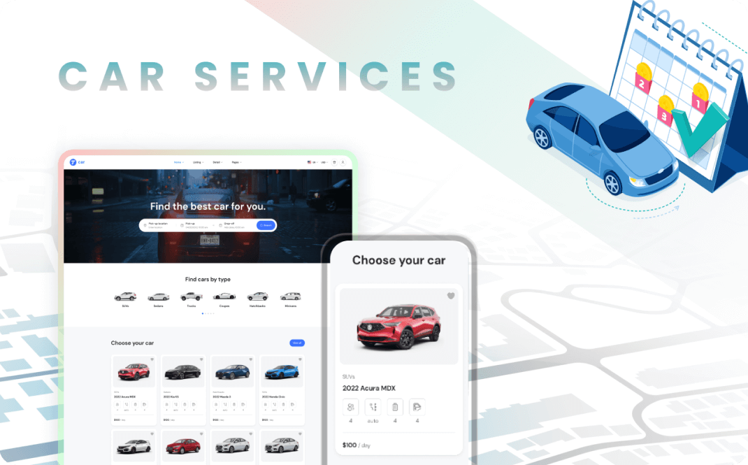 Traveler has a lot of ways to filter and sort to give the driver a good pricing at first glance on the search results. So the customer will find any car they love by brand and features to add on